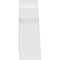 Ekena Millwork Vanguard Architectural Grade PVC Gable Bracket, 84"W x 17 1/2"H x 6"D x 6"F, 5/12 Pitch GBP084X18X0606VAN00 - alternate 2